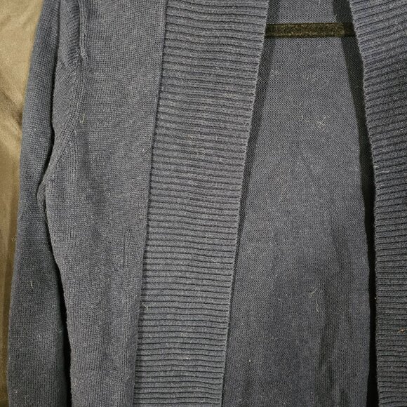 Loft navy open front cardigan. Size S - Picture 2 of 4